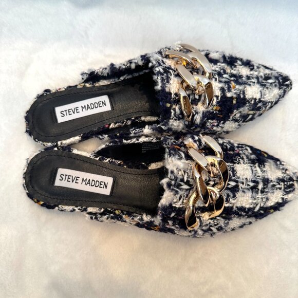 Steve Madden Finn Chain Pointed Toe Mule NWOT - Picture 5 of 7